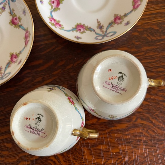 Birks Royal Staffordshire tea cups x 2 - Picture 3 of 8
